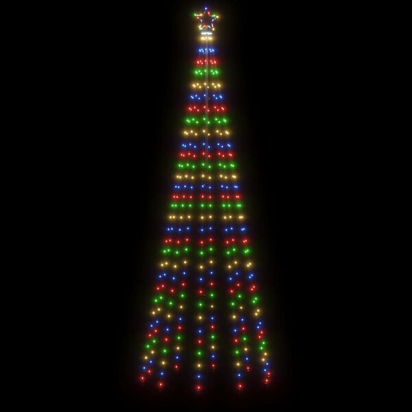 vidaXL Christmas Tree with Spike Colourful 310 LEDs 300 cm