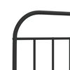 vidaXL Metal Replace Headboard Black 107 cm