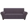 vidaXL Stretch Couch Slipcover Anthracite Polyester Jersey