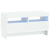 vidaXL LED TV Cabinet White Engineered Wood