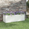 vidaXL Garden Planter White 150x50x50 cm Solid Pinewood