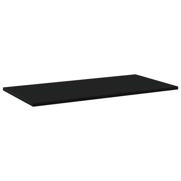 vidaXL Bookshelf Boards 4 pcs Black 80x40x1.5 cm Engineered Wood
