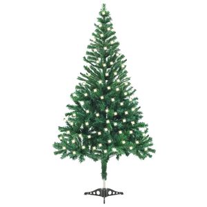 vidaXL Artificial Pre-lit Christmas Tree with Stand 120cm 230 Branches