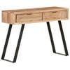 vidaXL Console Table 100x35x76 cm Solid Acacia Wood with Live Edges