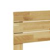 vidaXL Headboard 140 cm Solid Wood Oak
