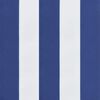 vidaXL Garden Bench Cushions 2pcs Blue&White Stripe 200x50x7cm Fabric
