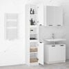 vidaXL Bathroom Cabinet White 32x34x188.5 cm Engineered Wood