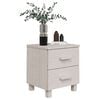 vidaXL Bedside Cabinet HAMAR White 40x35x44.5 cm Solid Pinewood