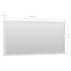 vidaXL Bathroom Mirror High Gloss White 80x1.5x37 cm Engineered Wood