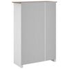 vidaXL 3-Door Wardrobe White 118x50x171.5 cm Pine Panama Range