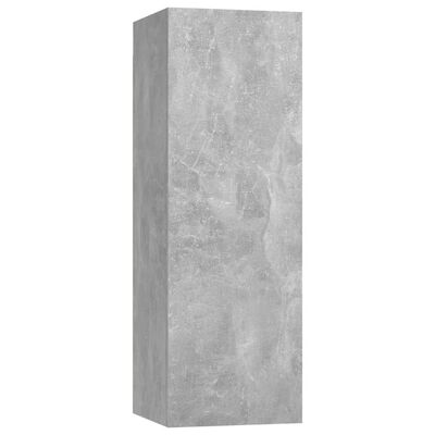 vidaXL TV Cabinets 4 pcs Concrete Grey 30.5x30x90 cm Engineered Wood