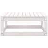 vidaXL Garden Footstools with Cushions 2 pcs White Solid Pinewood