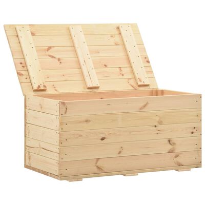 vidaXL Storage Box 100x54x50.7 cm Solid Pine Wood
