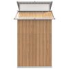 vidaXL Garden Shed Brown 270x130x208.5 cm Galvanised Steel