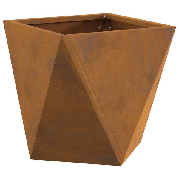 vidaXL Planter Rusty 30 x 30 x 30 cm Weathering Steel