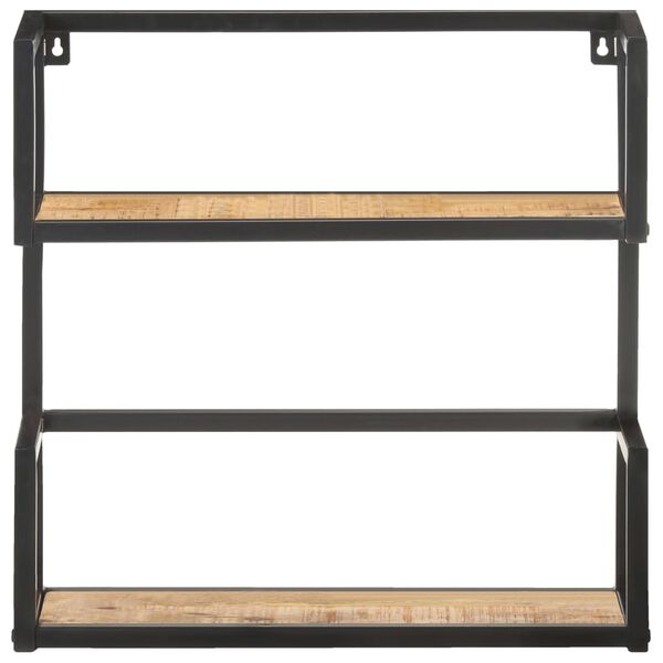 vidaXL Wall Shelf 80x20x60 cm Rough Mango Wood