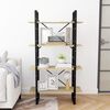 vidaXL 4-Tier Book Cabinet Sonoma Oak 80x30x140 cm Engineered Wood