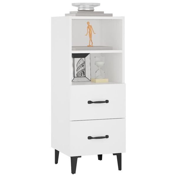 vidaXL Sideboard White 34.5x34x90 cm Engineered Wood