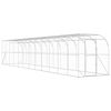 vidaXL Against Wall Chicken Coop Silver 1200 x 200 x 215 cm