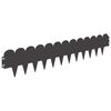 vidaXL Lawn Edging 10 pcs 103 x 20 cm Steel Black
