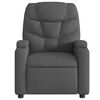 vidaXL Electric Recliner Chair Dark Grey Fabric