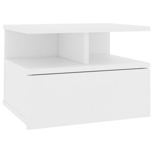 vidaXL Floating Nightstand White 40x31x27 cm Engineered Wood