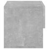 vidaXL Wall-mounted Bedside Cabinet Concrete Grey