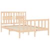 vidaXL Bed Frame without Mattress Double Solid Wood Pine