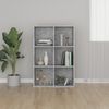 vidaXL Book Cabinet/Sideboard Concrete Grey 66x30x98 cm Engineered Wood