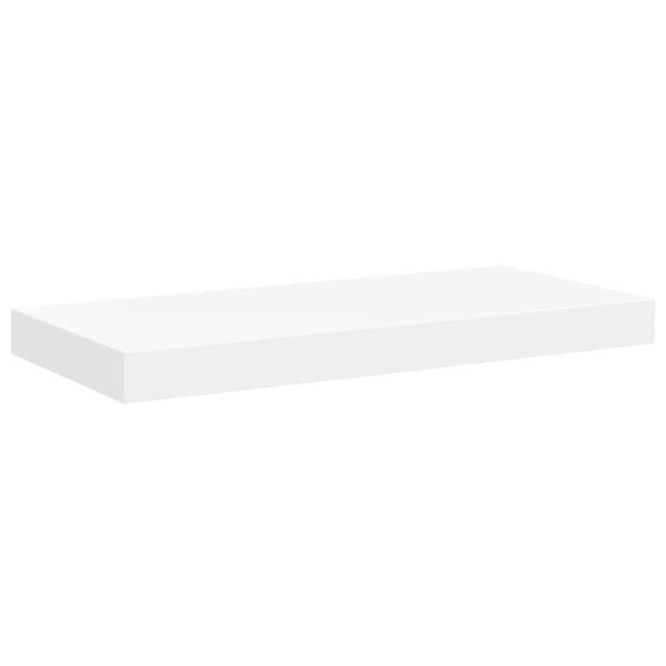 vidaXL Floating Wall Shelf White 50x23x3.8 cm MDF