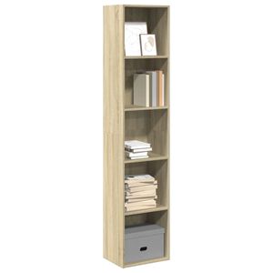 vidaXL Bookcase Sonoma Oak 40x30x189 cm Engineered Wood