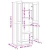 vidaXL Book Cabinet High Gloss White 82.5x30.5x185.5 cm Engineered Wood