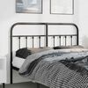 vidaXL Metal Replace Headboard Black 150 cm