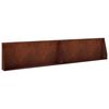 vidaXL Retaining Wall 2 pcs 100 x 12 x 30 cm Weathering Steel Rusty