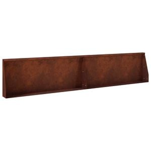 vidaXL Retaining Wall 2 pcs 100 x 12 x 30 cm Weathering Steel Rusty