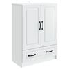 vidaXL Sideboard with Drawer White 66 x 34.5 x 92 cm Engineered Wood