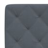 vidaXL Headboard Cushion Dark Grey 153 cm Velvet