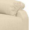 vidaXL Stand up Massage Chair Cream Fabric
