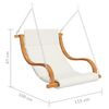 vidaXL Swing Chair without Swing Frame with Cushion Bent Wood