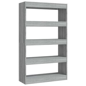 vidaXL Book Cabinet | Grey sonoma | Engineered wood | Medium | Book Cabinet