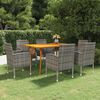 vidaXL 7 Piece Garden Dining Set Anthracite