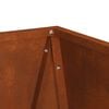 vidaXL Planter 2 pcs Rusty 40 x 40 x 75 cm Weathering Steel