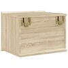 vidaXL Bedside Cabinet Sonoma Oak 40x30x30 cm Engineered Wood