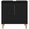 vidaXL Bathroom Sink Cabinet Black Oak 58 x 33 x 60 cm Engineered Wood
