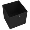 vidaXL Storage Boxes 10 pcs Non-woven Fabric 32x32x32 cm Black