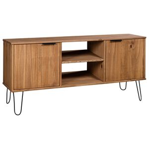 vidaXL Tv Cabinet | Natural | Solid pine wood | Medium | TV Cabinet