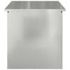 vidaXL Outdoor Storage Box Silver 80 x 50.5 x 50 cm Steel
