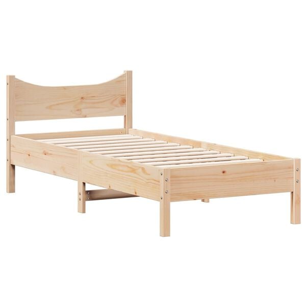 vidaXL Bed Frame without Mattress 90x200 cm Solid Wood Pine