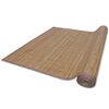Rectangular Brown Bamboo Rug 120 x 180 cm