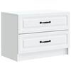 vidaXL Bedside Cabinet White 62 x 34.5 x 44.5 cm Engineered Wood